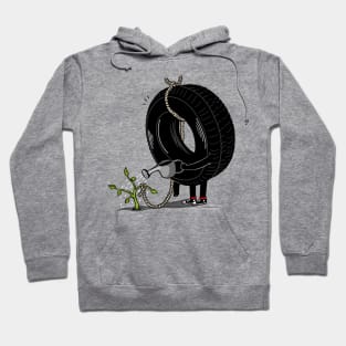 Tyre Swing from a tree Hoodie